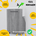 Ver imagem 3 de Nicho Gabinete Lavanderia C/ Rodízio Armário Tanque Minimalista