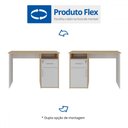 Ver imagem 2 de Mesa Escrivaninha Hall 1 Porta 1 Gaveta Carvalho/branco - Artany