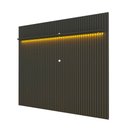Ver imagem 2 de Painel para TV até 85 Polegadas Sole 1 Prateleira Ripado 100% MDF Grafite - Pnr Móveis