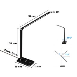 Luminária de Mesa LED com Carregador por Indução - 3