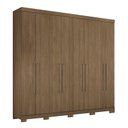 Ver imagem 1 de Guarda Roupa 8 Portas Casal Master Vip 8.4 Jatobá com Pés - PR Móveis