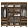 Guarda Roupa 8 Portas Casal Master Vip 8.4 Jatobá com Pés - PR Móveis - 3