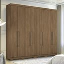 Ver imagem 2 de Guarda Roupa 8 Portas Casal Master Vip 8.4 Jatobá com Pés - PR Móveis