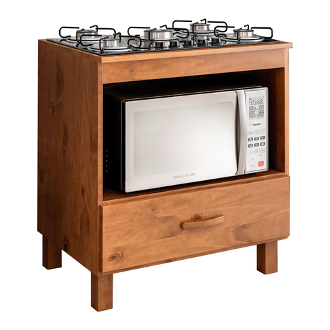 Balcão para Fogão Cooktop 2, 4 e 5 Bocas com Pé Móveis Mpo