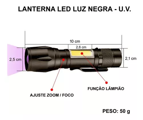 Lanterna Roxa de LED XPE - 7