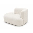 Ver imagem 4 de Sofá Puf Orgânico 140 cm 2 Lugares Consultório Recepção Sala:Off White/Bouclé Lado Esquerdo