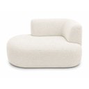 Ver mais imagens de Sofá Puf Orgânico 140 cm 2 Lugares Consultório Recepção Sala:Off White/Bouclé Lado Esquerdo