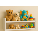 Ver imagem 1 de Prateleira de Mdf para Parede Quarto Criança Bebê Brinquedos:branco