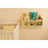 Prateleira de Mdf para Parede Quarto Criança Bebê Brinquedos:branco - 5