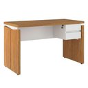 Ver imagem 1 de Mesa Escritorio 125 cm e Gaveteiro Suspenso 2 Gavetas Freijo Branco Artany