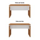 Ver imagem 5 de Mesa Escritorio 125 cm e Gaveteiro Suspenso 2 Gavetas Freijo Branco Artany