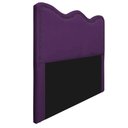 Ver imagem 1 de Cabeceira King Bari P02 195 cm Para Cama Box Suede Roxo