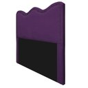 Ver imagem 4 de Cabeceira King Bari P02 195 cm Para Cama Box Suede Roxo