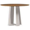 Ver imagem 1 de Mesa de Jantar Isabela 100x100 cm Off White Cinamomo - New Ceval