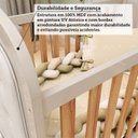 Ver mais imagens de Berço Minicama 3 em 1 com Capitonê 100% MDF Maya Espresso Móveis Bege/Off White/Amêndoa/Corino B