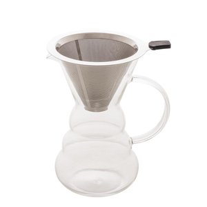 Cafeteira Vidro Borossilicato C/filtro Inox 500 Ml Lyor