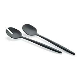 Talheres de Servir Salada em Plástico Reciclado - My Fusion - Preto - Guzzini - 1