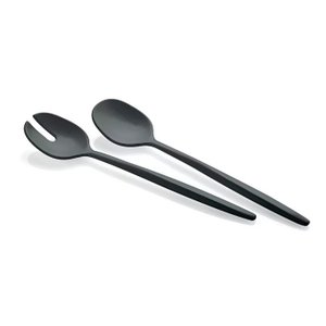 Talheres de Servir Salada em Plástico Reciclado - My Fusion - Preto - Guzzini