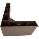 Ver imagem 6 de Kit 12 Pés Cantoneira + 3 Pés Apoio Sofá Tabaco 12x21cm