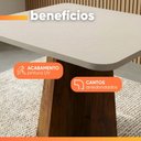 Ver imagem 6 de Conjunto Sala de Jantar Mesa Quadrada 0,90m Moove 4 Cadeiras Linda Viero