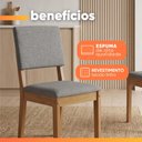 Ver mais imagens de Conjunto Sala de Jantar Mesa Quadrada 0,90m Moove 4 Cadeiras Linda Viero