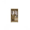 Ver imagem 3 de Guarda Roupa Coimbra 4 Portas de Bater 2 Gavetas MDP Atacama Off White Aramóveis 99cm