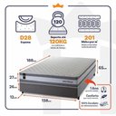 Ver imagem 2 de Cama Box Molas Ensacadas Alpine Casal 138x188 King House