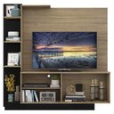 Ver imagem 5 de Estante para TV até 55" Multimóveis Denver FG2473 Rustic/Preta