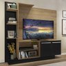 Estante para TV até 55" Multimóveis Denver FG2473 Rustic/Preta - 2