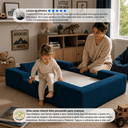 Ver imagem 4 de Cama Montessoriana Infantil Cama Kids Mr Baby + Segurança:Azul