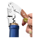 Ver imagem 6 de Saca Rolhas Abridor Garrafa Vinho Cerveja Latas 2 Estágios Canivete Reforçado Aço Inox Profissional 