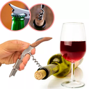 Ver mais imagens de Saca Rolhas Abridor Garrafa Vinho Cerveja Latas 2 Estágios Canivete Reforçado Aço Inox Profissional 