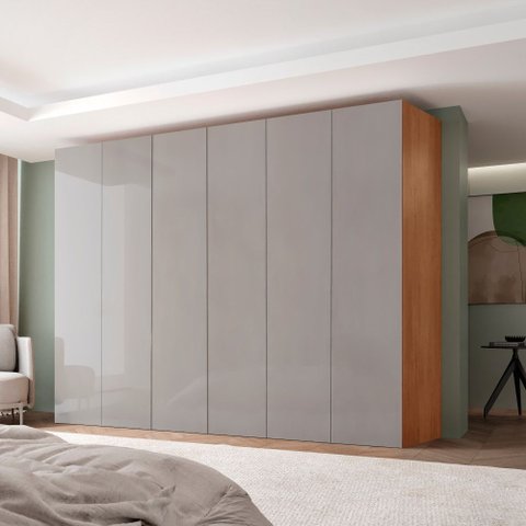Guarda Roupa Casal Venus Mdf 6 Portas e 6 Gavetas Moderna Mobília