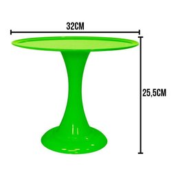 Boleira de Plástico Grande Gaia Verde Neon - 32cm - 4