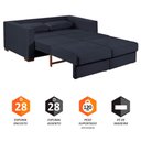 Ver imagem 3 de Sofa Cama Casal Sofia 2 Lugares 170cm com Pés de Madeira Talento Móveis