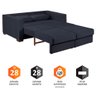 Sofa Cama Casal Sofia 2 Lugares 170cm com Pés de Madeira Talento Móveis - 4