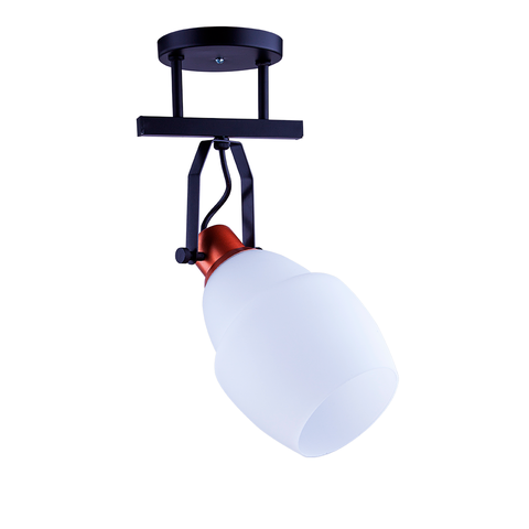 Spot Trilho de Sobrepor Moderno Direcionável Vittra 1 Lâmpada E27 Bivolt:branco/110v/220v