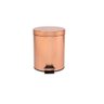 Lixeira Em Inox Com Pedal 5 Litros Prizi Rose Gold - 1