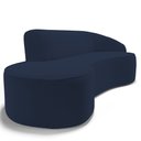 Ver imagem 5 de Sofá Living 3 Lugares 260cm Braço Direito Mozart D06 Veludo Azul - Mpozenato