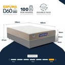 Ver imagem 4 de Cama Box + Colchão Gazin de Espuma D60 Double Face Force Plus Casal 138 cm