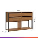 Ver mais imagens de Conjunto Closet Aberto Modulado Estilo Industrial 8 Peças MDP Carvalho Cinza - PRIME