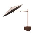Ver imagem 3 de Ombrelone Lateral Marrom - 2,00m de Diâmetro - em Alumínio - Base Cachepô - Persianet
