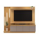 Ver imagem 1 de Estante Home para TV até 65 Polegadas Absoluto JCM Móveis Jequitibá/Silver