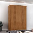Ver imagem 2 de Guarda Roupa Solteiro Dunas Mdf 4 Portas e 2 Gavetas Moderna