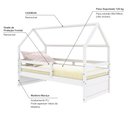 Ver imagem 4 de Cama Casinha Slim Rb com Grade de Proteção Branco Housin