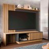 Estante Home Theater para Tv 70 Polegadas Porta de Correr Guarujá Permóbili Nature/grafite - 100% - 1