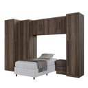 Ver imagem 1 de Guarda Roupa Modulado Dallas 5 Modulos 7 Portas de Bater 3 Gavetas