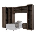 Ver imagem 4 de Guarda Roupa Modulado Dallas 5 Modulos 7 Portas de Bater 3 Gavetas