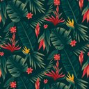 Ver imagem 2 de Papel de Parede Folhas Tropicais Arte Destaque 1,50 Metros