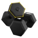 Ver imagem 3 de Par de Halteres Dumbell Cement Sextavado Bonafit 2kg Preto